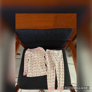 Chick Pea Pajamas - Pink and White